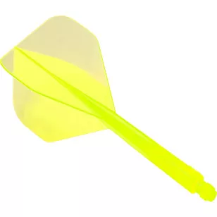 Fluturasi si tije intr-o bucata Condor Axe neon galben lamai, fluturas standard si tija lunga