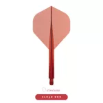 Fluturasi si tije Condor AXE rosu transparent, fluturasi standard si tije lungi