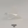 Fluturas si tija intr-o bucata Condor Axe 120 alb, fluturas standard, tija lunga 30 mm