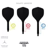 Fluturas si tija intr-o bucata Condor Axe 120 alb, fluturas standard, tija lunga 30 mm