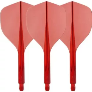 Fluturas si tija intr-o bucata Condor Axe 120, rosu transparent fluturas standard tija scurta 18mm
