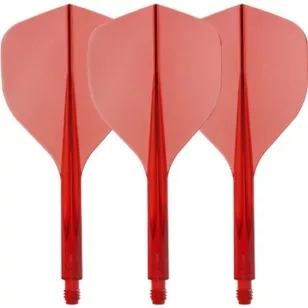 Fluturas si tija intr-o bucata Condor Axe 120, rosu transparent fluturas standard, tija mediu 24 mm