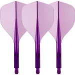 Fluturas si tija intr-o bucata Condor Axe 120, mov, fluturas standard, tija scurta 18 mm