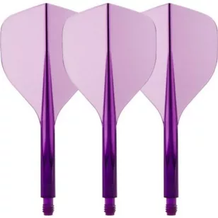 Fluturas si tija intr-o bucata Condor Axe 120, mov, fluturas standard, tija scurta 18 mm