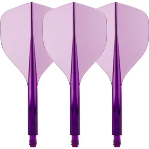 Fluturas si tija intr-o bucata Condor Axe 120, mov, fluturas standard, tija scurta 18 mm
