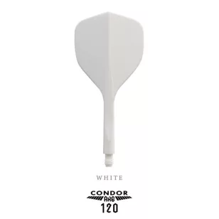 Fluturas si tija intr-o bucata Condor Axe 120 alb, fluturas small si tija scurta 18 mm