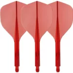 Fluturas si tija darts Condor AXE 120 transparent rosu, fluturas Small si tija lunga 30mm