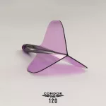 Fluturas si tija darts Condor AXE 120 transparent mov, fluturas Small si tija medie