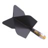 Fluturas si tija darts Cuesoul ROST T19, negru-galben, fluturas tip Big Wing, tija din carbon