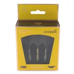 Fluturas si tija darts Cuesoul ROST T19, negru-galben, fluturas tip Big Wing, tija din carbon
