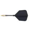 Fluturas si tija darts Cuesoul ROST T19, negru-galben, fluturas tip Big Wing, tija din carbon marime