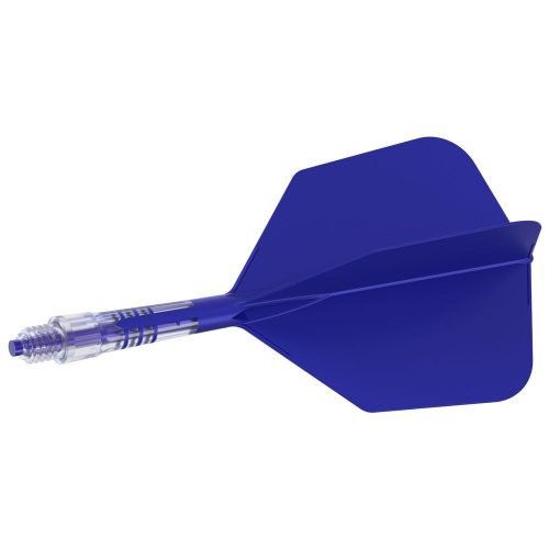 Fluturas si tija darts Cuesoul ROST T19, albastru regal, fluturas tip Big Wing, tija din carbon mari