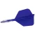 Fluturas si tija darts Cuesoul ROST T19, albastru regal, fluturas tip Big Wing, tija din carbon mari