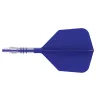 Fluturas si tija darts Cuesoul ROST T19, albastru regal, fluturas tip Big Wing, tija din carbon mari
