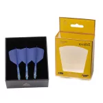 Fluturas si tija darts Cuesoul ROST T19, albastru regal, fluturas tip Big Wing, tija din carbon mari
