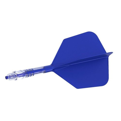 Fluturas si tija darts Cuesoul ROST T19, albastru regal, fluturas tip Big Wing, tija din carbon mari