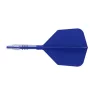 Fluturas si tija darts Cuesoul ROST T19, albastru regal, fluturas tip Big Wing, tija din carbon mari
