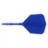 Fluturas si tija darts Cuesoul ROST T19, albastru regal, fluturas tip Big Wing, tija din carbon mari