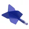Fluturas si tija darts Cuesoul ROST T19, albastru regal, fluturas tip Big Wing, tija din carbon mari