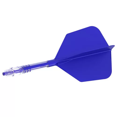 Fluturas si tija darts Cuesoul ROST T19, albastru regal, fluturas tip Big Wing, tija din carbon mari