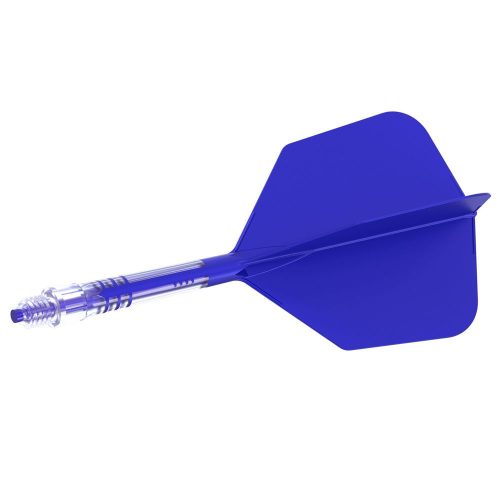 Fluturas si tija darts Cuesoul ROST T19, albastru regal, fluturas tip Big Wing, tija din carbon mari