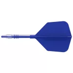 Fluturas si tija darts Cuesoul ROST T19, albastru regal, fluturas tip Big Wing, tija din carbon mari