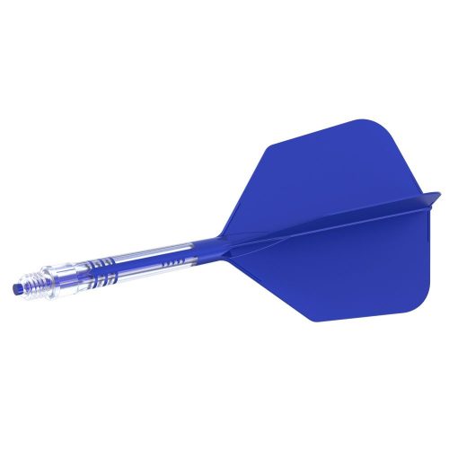 Fluturas si tija darts Cuesoul ROST T19, albastru regal, fluturas tip Big Wing, tija din carbon mari
