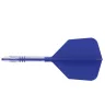 Fluturas si tija darts Cuesoul ROST T19, albastru regal, fluturas tip Big Wing, tija din carbon mari