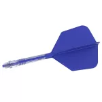 Fluturas si tija darts Cuesoul ROST T19, albastru regal, fluturas tip Big Wing, tija din carbon mari