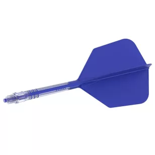 Fluturas si tija darts Cuesoul ROST T19, albastru regal, fluturas tip Big Wing, tija din carbon mari