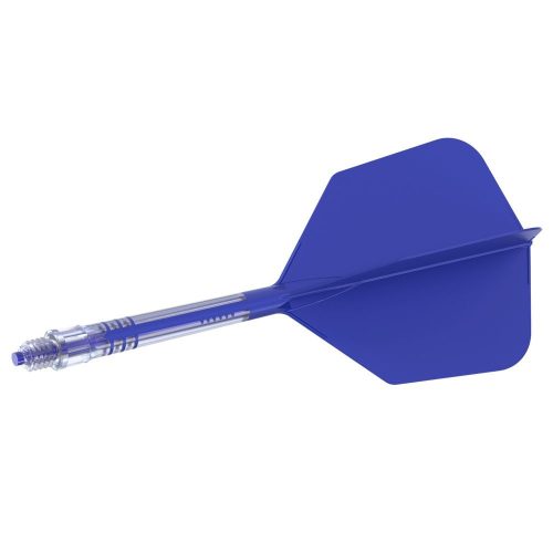 Fluturas si tija darts Cuesoul ROST T19, albastru regal, fluturas tip Big Wing, tija din carbon mari