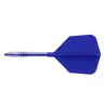 Fluturas si tija darts Cuesoul ROST T19, albastru regal, fluturas tip Big Wing, tija din carbon mari