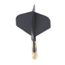 Fluturas si tija darts Cuesoul ROST T19, negru-galben, fluturas tip Big Standard Wing, tija din carb
