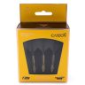 Fluturas si tija darts Cuesoul ROST T19, negru-galben, fluturas tip Big Standard Wing, tija din carb