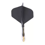 Fluturas si tija darts Cuesoul ROST T19, negru-galben, fluturas tip Big Standard Wing, tija din carb