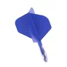 Fluturas si tija darts Cuesoul ROST T19, albastru regal, fluturas tip Big Standard Wing, tija din ca