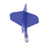 Fluturas si tija darts Cuesoul ROST T19, albastru regal, fluturas tip Big Standard Wing, tija din ca