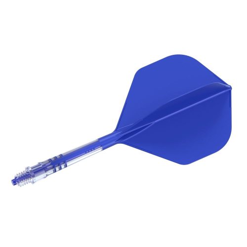 Fluturas si tija darts Cuesoul ROST T19, albastru regal, fluturas tip Big Standard Wing, tija din ca