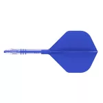 Fluturas si tija darts Cuesoul ROST T19, albastru regal, fluturas tip Big Standard Wing, tija din ca