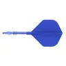 Fluturas si tija darts Cuesoul ROST T19, albastru regal, fluturas tip Big Standard Wing, tija din ca