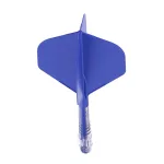 Fluturas si tija darts Cuesoul ROST T19, albastru regal, fluturas tip Big Standard Wing, tija din ca