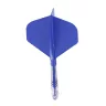 Darts toll és szár egyben Cuesoul ROST T19, királykék, Big Standard Wing toll, 5-ös karbon szár