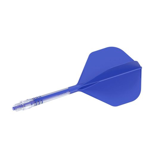 Fluturas si tija darts Cuesoul ROST T19, albastru regal, fluturas tip Big Standard Wing, tija din ca