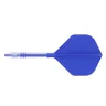 Fluturas si tija darts Cuesoul ROST T19, albastru regal, fluturas tip Big Standard Wing, tija din ca