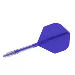 Fluturas si tija darts Cuesoul ROST T19, albastru regal, fluturas tip Small Standard Wing, tija din