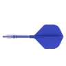 Fluturas si tija darts Cuesoul ROST T19, albastru regal, fluturas tip Small Standard Wing, tija din