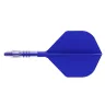 Fluturas si tija darts Cuesoul ROST T19, albastru regal, fluturas tip Small Standard Wing, tija din