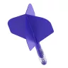 Fluturas si tija darts Cuesoul ROST T19, albastru regal, fluturas tip Small Standard Wing, tija din