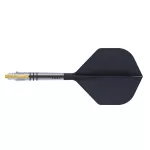 Fluturas si tija darts Cuesoul ROST T19, negru-galben, fluturas Small Standard, tija din carbon mari