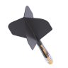 Fluturas si tija darts Cuesoul ROST T19, negru-galben, fluturas Small Standard, tija din carbon mari